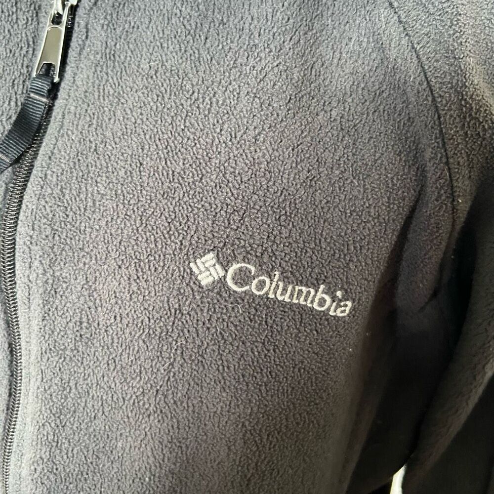 Columbia Women's Benton Springs Full-Zip Fleece Jacket Charcoal Black Medium - Picture 4 of 4